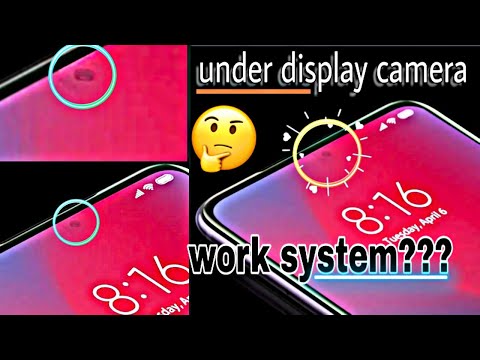 Under display camera phone (work system explained )
