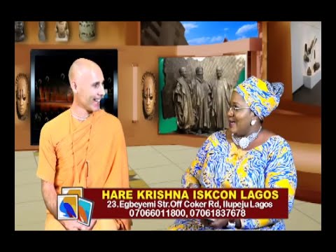 Monk on a national TV in Africa