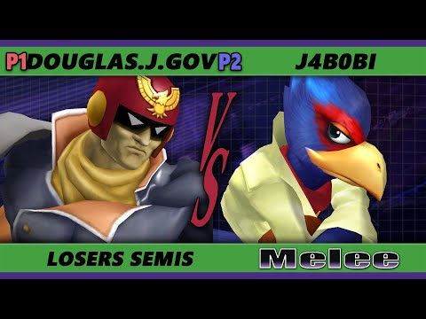 S@X 416 Losers Semis - Douglas.J.Gov (Captain Falcon) Vs. J4k0Bi (Falco) Smash Melee - SSBM