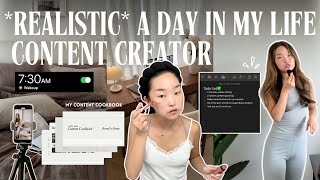 *Realistic* A day in my life as a content creator / social media manager 🕰️ with a time stamp