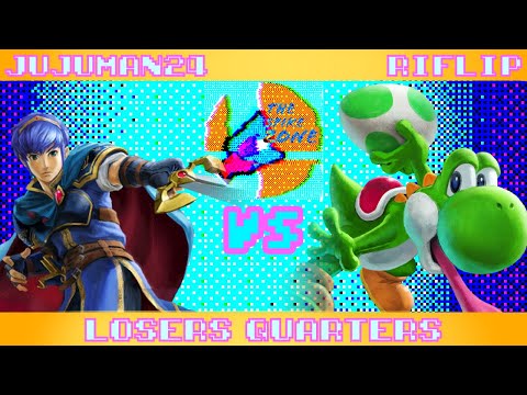 Jujuman24 (Marth, Mario) vs Riflip (Yoshi, Sonic) - The Spike Zone 22 Losers Quarters