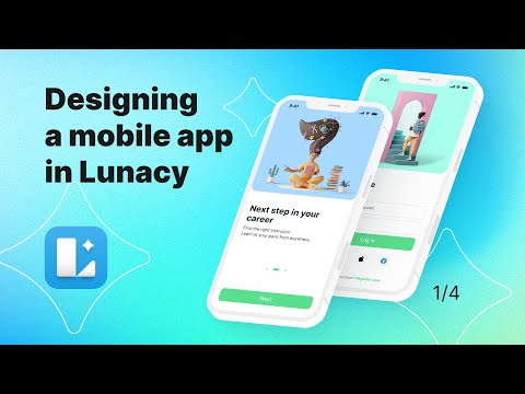 How to design a mobile app in Lunacy. Part 1