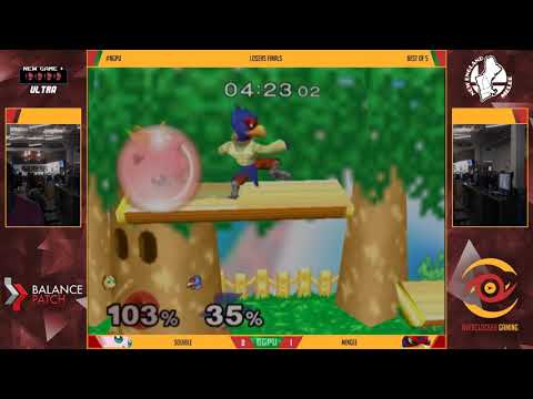 NGPU 57 SSBM - squible (Jigglypuff, Fox) vs. Mingee (Falco) - Melee LF