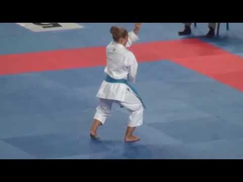 WKF Karate1 Premier League 2014 Istanbul Female Kata Repechage Grace Lau vs Melinda Mark