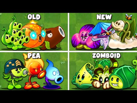 PvZ2 - Random 5 Plant Teams vs Team Zombies - Which Plants Team is Best ?