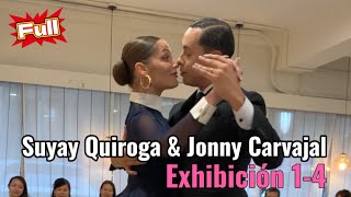 Video thumbnail for Suyay Quiroga & Jonny Carvajal 🏆🏆Exhibición deTango  阿根廷探戈表演1~4曲合集
