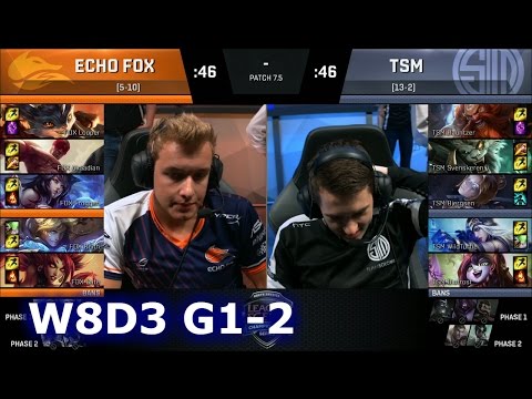 TSM vs Echo Fox Game 2 | S7 NA LCS Spring 2017 Week 8 Day 3 | TSM vs FOX G2 W8D3