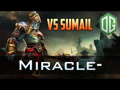 Miracle- Mirana vs SumaiL Tinker Crazy Game MMR Gameplay Dota 2