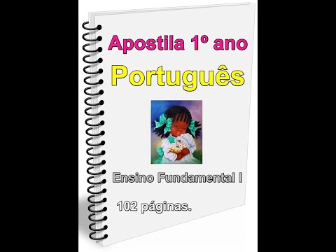 Apostila 1º ano - Português - Ensino Fundamental I - 102 páginas.