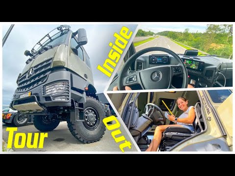 Incredible Truck Tour! Mercedes Benz Arocs 4x4 Präsentation LKW > | Daimler Trucks interior 2021