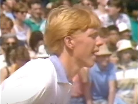 Boris Becker vs Henri Leconte - Wimbledon 1985 VF
