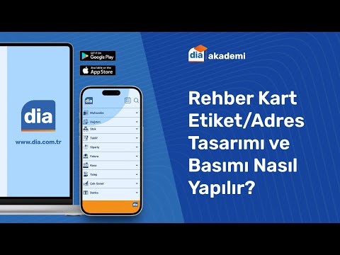 DİA'da Rehber Kart Etiket/Adres Tasarımı ve Basımı Nasıl Yapılır?