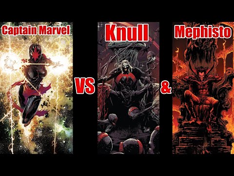 Captain Marvel Vs Knull & Mephisto World Boss Legend Showcase (MFF)