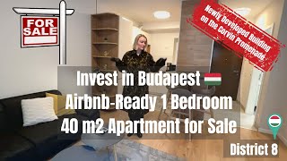 Invest in Budapest 🇭🇺  Airbnb-Ready 1 BR 40m2 Apartment For Sale in District 8 o