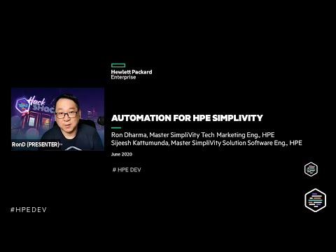 Automation for HPE SimpliVity