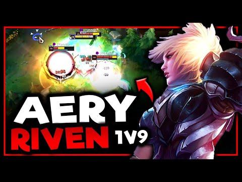 RIVEN TOP RAMPAGE! HOW TO 1V9 WITH RIVEN'S AERY BUILD 😈 S13 Riven TOP Gameplay Guide