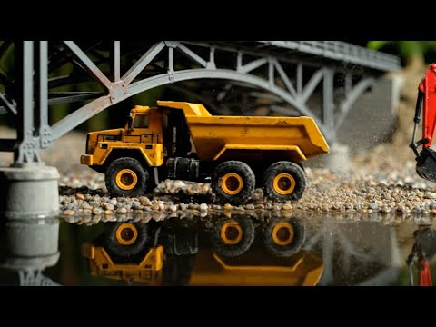 Ultra Realistic RC Bridge Construction ASMR 🚧 Beautiful Miniature Bridge Build (4K)