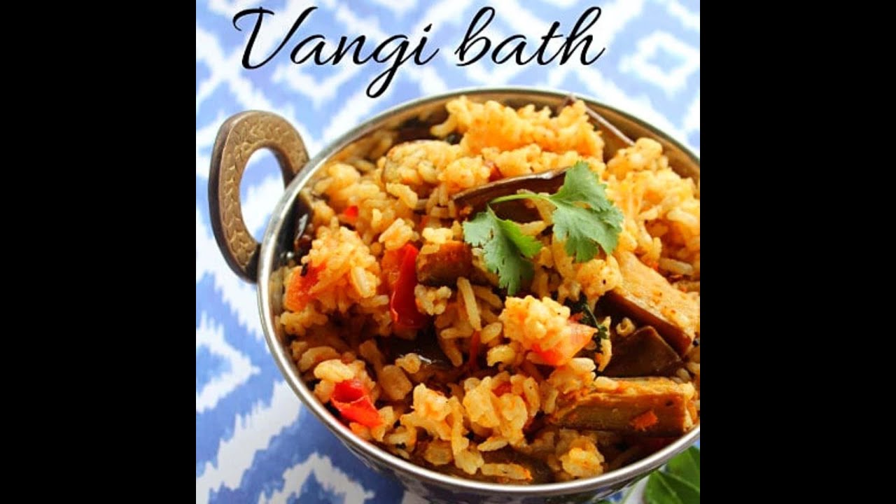 Vangi Bath Recipe in Tamil | How to Make Vangi Bath | Brinjal Rice |கத்திரிக்காய் சாதம்
