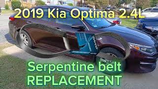 2016-2020(4th generation) Kia Optima Serpentine belt REPLACEMENT