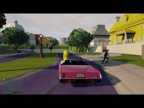 GTA 5 BUT ITS THE SIMPSONS HIT N RUN MAP?