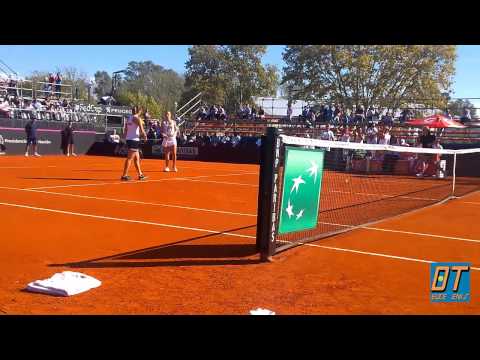 Match point de Bolsova-Medina Garrigues vs Podoroska-Búa - Fed Cup 2015
