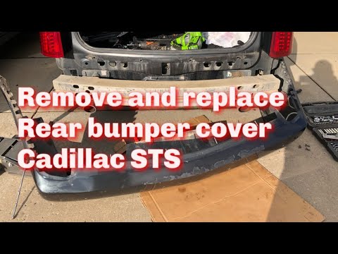 Cadillac STS rear bumper removal and replacement