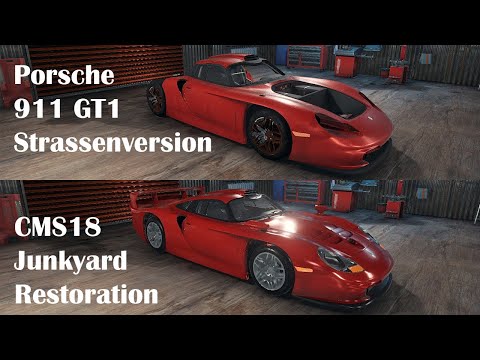 Thumbnail for Porsche 911 GT1 Strassenversion - Junkyard Restoration Timelapse - Car Mechanic Simulator 2018 CMS18 by Porsche 911 GT1