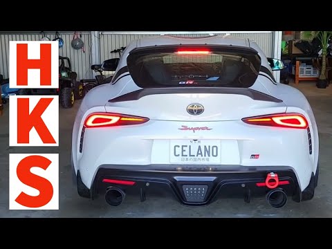A90 Supra HKS Exhaust Crackles