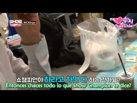 ►Suji's Dubs「150627 MONSTA X Show Champion Backstage」[Sub Español]