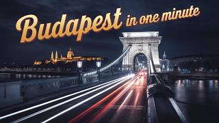Budapest in one minute | Budapest travel guide | 20 Best places to visit  Budapest Hungary