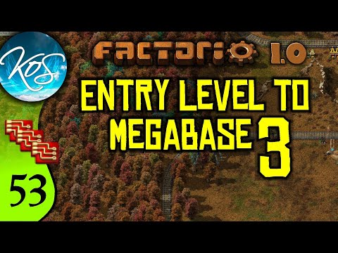 Factorio 1.0 Entry Level to Megabase 3, Ep 53: AUTUMN IN BITER-LAND - Guide, Tutorial