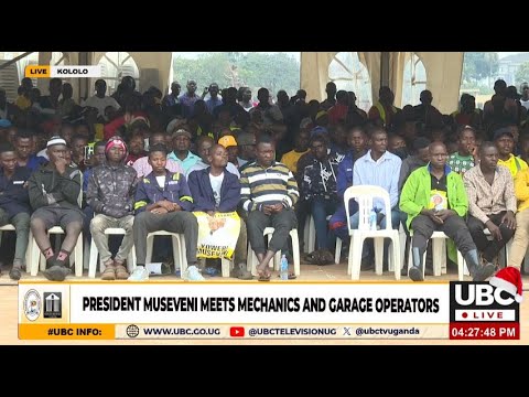 LIVE: PRESIDENT MUSEVENI MEETS  MECHANICS AND GARAGE OPERATORS AT KOLOLO   || DECEMBER 28, 2025