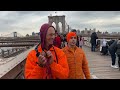 Krishna Kripa Das Chants Hare Krishna On The Brooklyn Bridge On A Sunday Afternoon