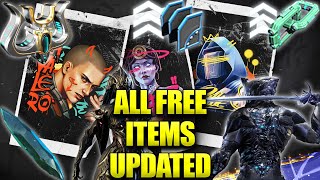 All Free Warframe Items Shown Off With Warframes 11th Anniversary Updated! HOW TO GET IT ALL!