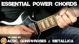 Power Chords for Electric Guitar - Essential Power Chord Shapes For Rock and Metal Guitar