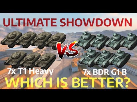 7x T1 Heavy VS 7x BDR G1 B - SHOWDOWN (Who’s The Better Tier 5 Heavy?) | WOT BLITZ