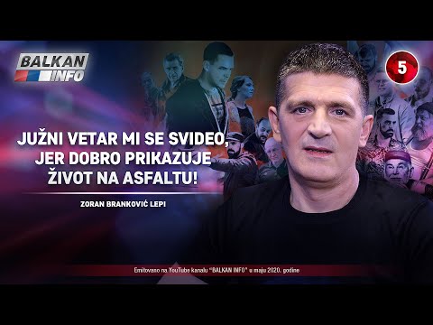 INTERVJU: Zoran Branković - Južni vetar mi se svideo, dobro prikazuje život na asfaltu! (10.5.2020)