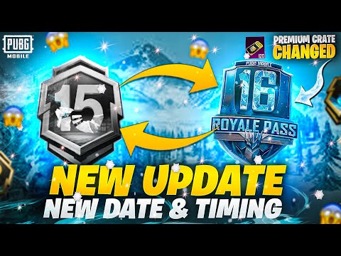 Premium Crate & A16 Royal Pass | New Season & 4.1 Update All Events Release date | PUBGM 