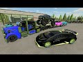 Delivering Monster Truck And Lamborghini To Millionaires Farming Simulator 22