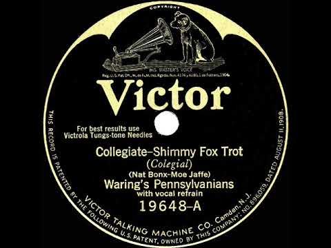 1925 HITS ARCHIVE: Collegiate - Fred Waring (with vocal ensemble)