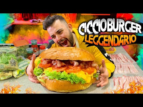 CICCIOBURGER LEGGENDARIO - Hamburger gigante da record - 100K Like Sfida