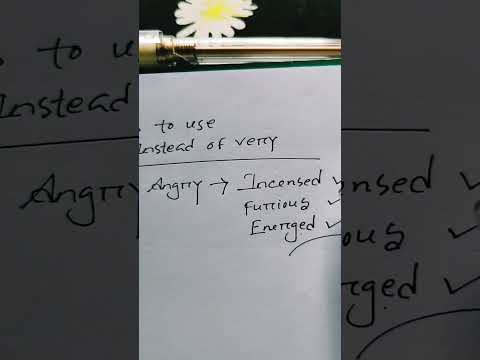 Advance English Word|Words to use instead of Very angry #shorts