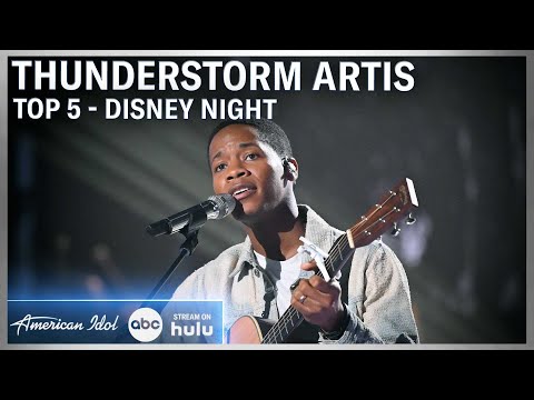 Thunderstorm Artis Sings "Colors of the Wind" from Pocahontas | Disney Night on American Idol