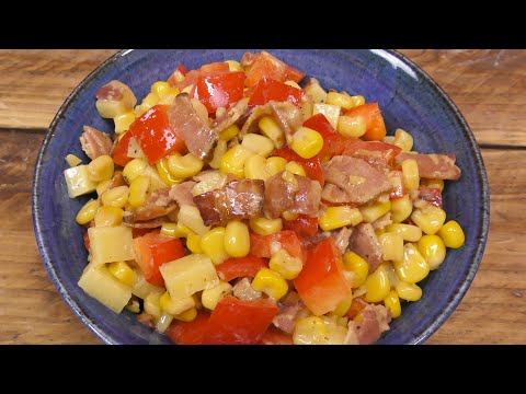 How To Make Bacon & Cheddar Corn Salad - Recipe