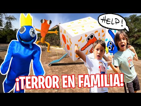 LA CASA del TERROR de RAINBOW FRIENDS ¡Ideas para HALLOWEEN en FAMILIA!