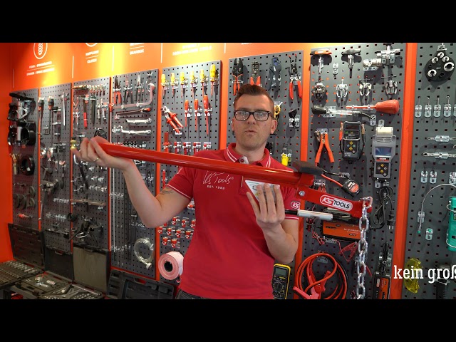 Video teaser for KS TOOLS 700.1495 Universal-Achshebel mit Kette, 960mm