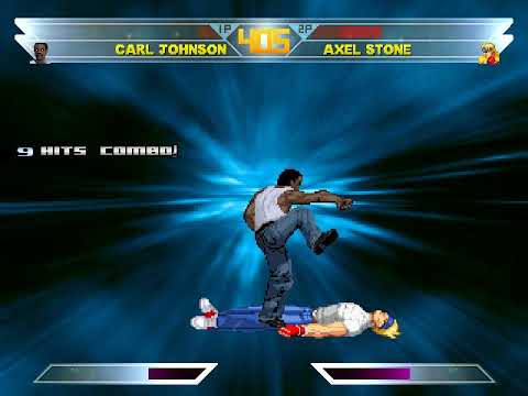 Carl Johnson vs Axel Stone MUGEN BATTLE