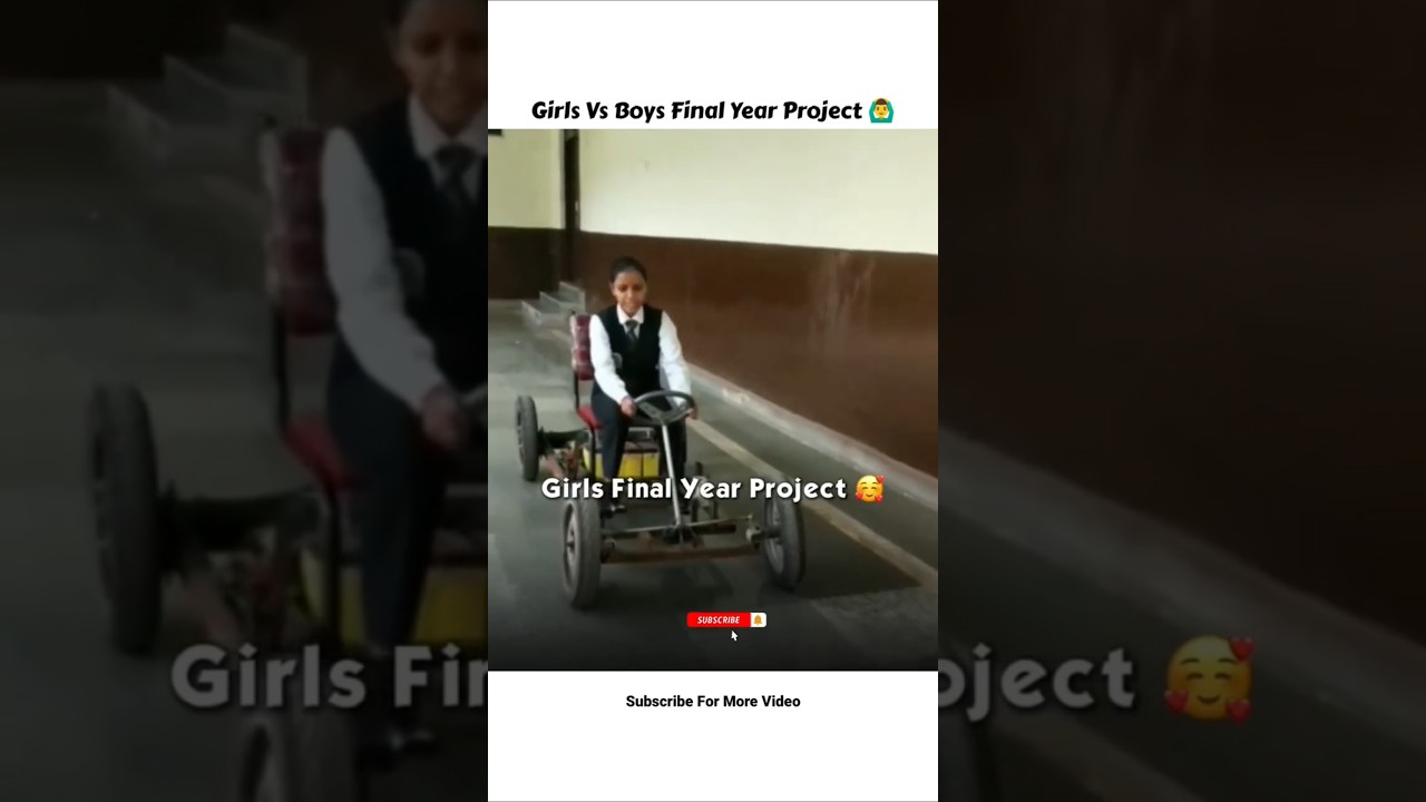 Girls Vs Boys Final Year Project 🙆‍♂️ #shorts #shortvideo