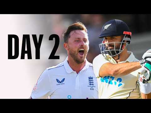 🔴 New Zealand v England Test Day 2