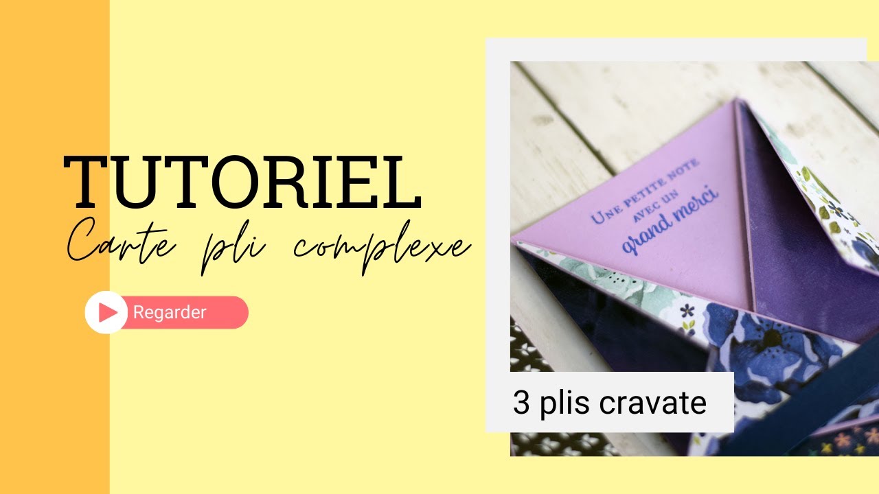 Carte pli complexe : Effet cravate facade placeholder